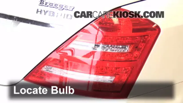 2010 Mercedes-Benz S400 Hybrid 3.5L V6 Luces Luz trasera (reemplazar foco)